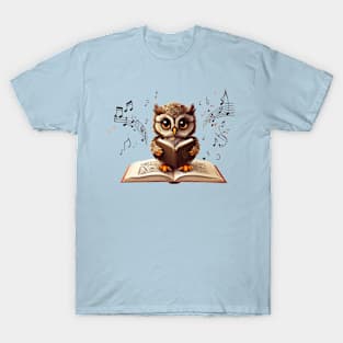 The Musical Curiosity of a Baby Owl T-Shirt